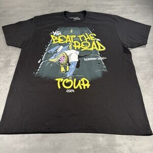 BossMan Dlow Rap‎ T Shirt Mens XL Extra Large Black Mr Beat The Road Merch Tour